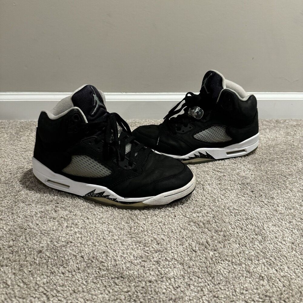 Size 10- Nike Air Jordan 5 V Retro Oreo Moonlight Black White CT4838-011 Clean